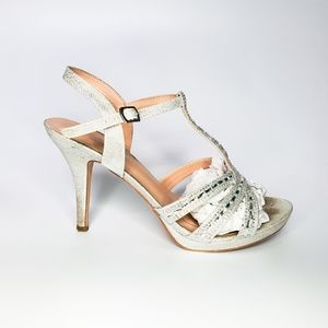 L. Lorraine Women's Glitter Stiletto Heels